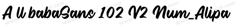 A ll babaSans 102 V2 Num_Alipay字体转换